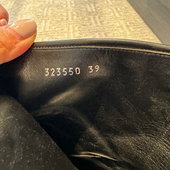 Gucci Black Leather Boots - Size 39 - Picture 3 of 13